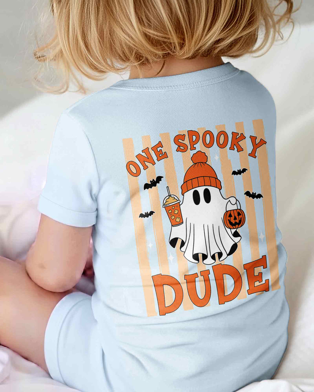 Personalized One Spooky Dude Halloween Baby Birthday Halloween Bamboo Bodysuit