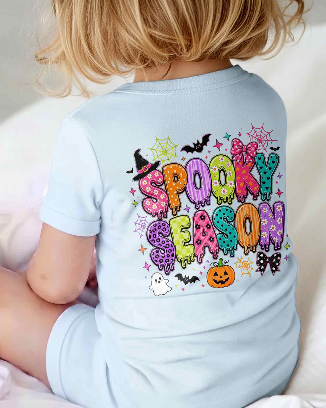 Personalized Spooky Season Pumpkin Ghost Bamboo Bodysuit