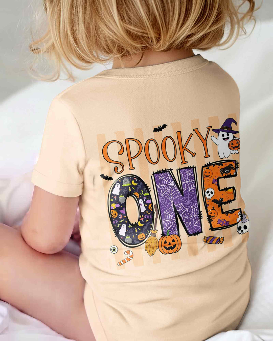 Personalized Spooky One Halloween First Birthday Bamboo Bodysuit
