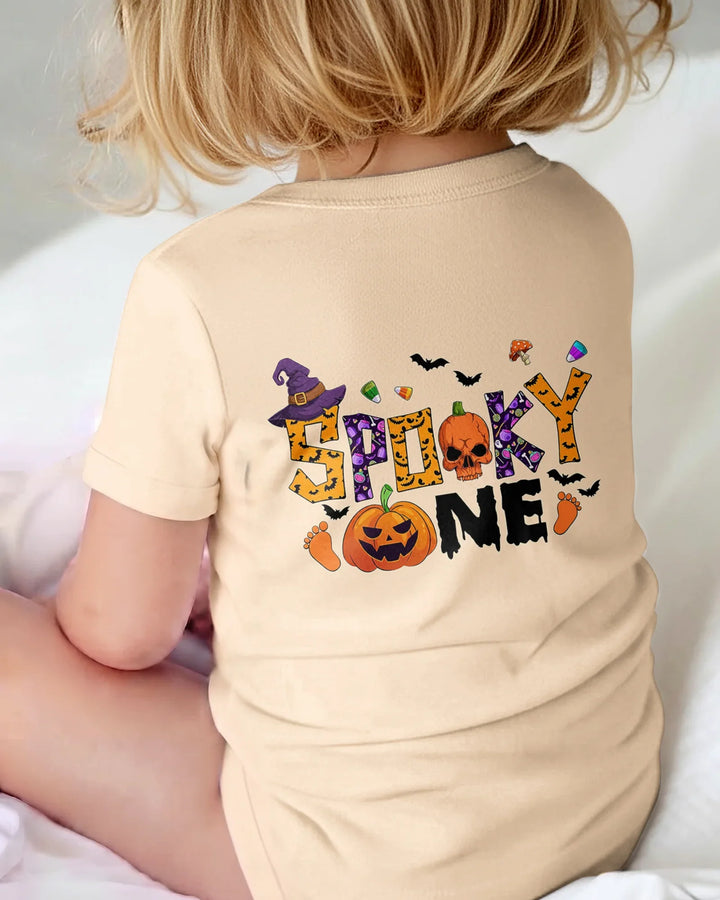 Personalized Spooky One First Birthday Halloween Bamboo Bodysuit