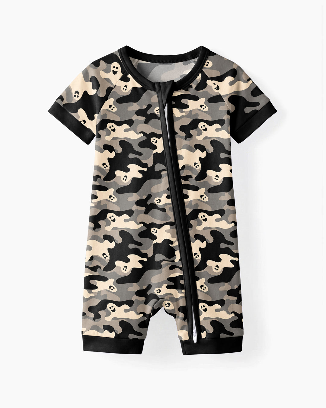 Camo Halloween Ghost Bamboo Shorty Zippy
