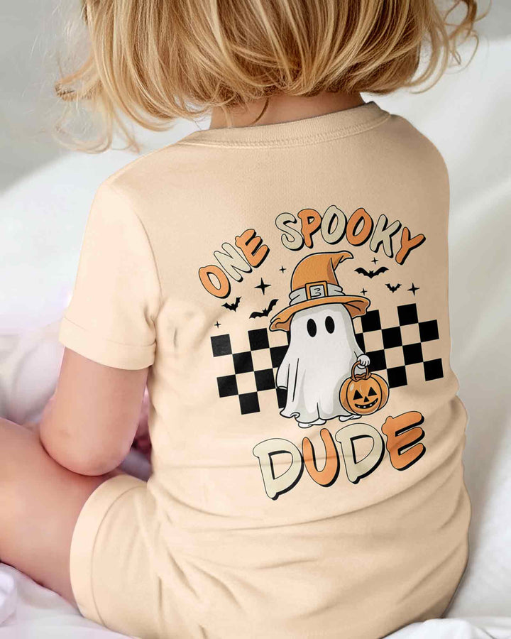 Personalized One Spooky Dude First Halloween Bamboo Shorty Zippy
