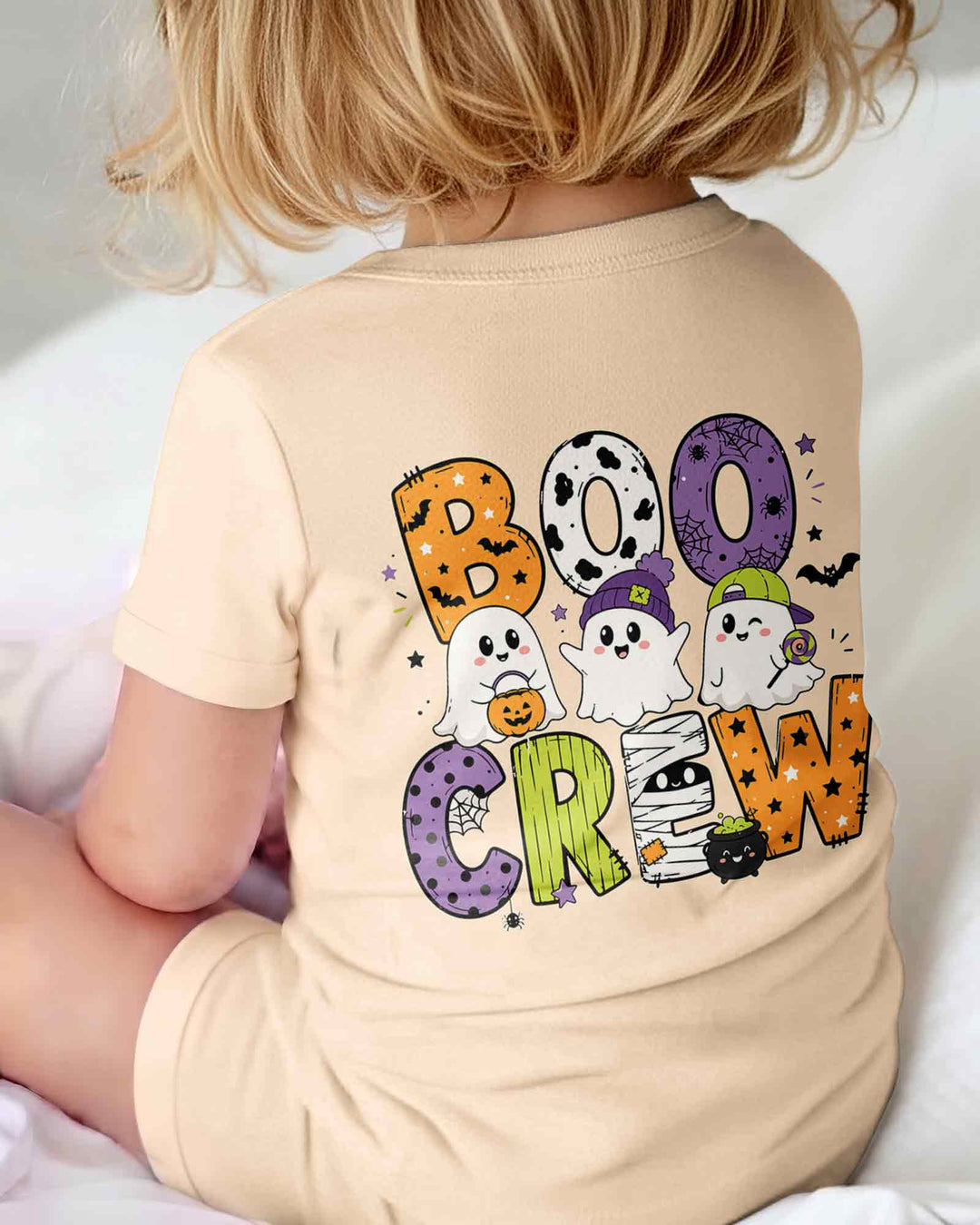 Personalized Boo Crew Halloween Ghost Group Spooky Bamboo Shorty Zippy