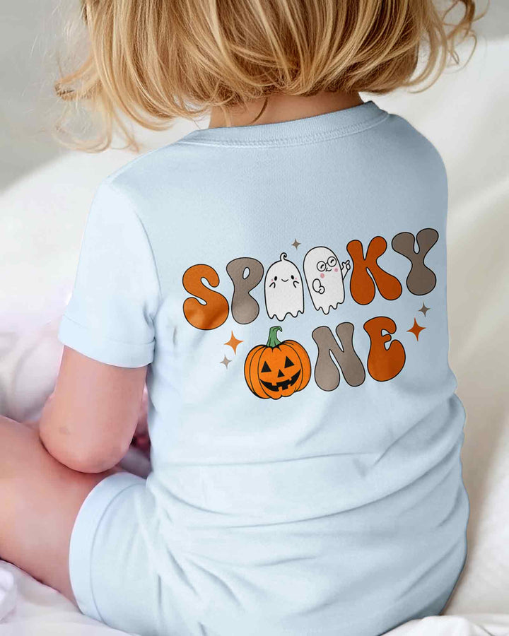 Personalized Spooky One Birthday 1st Birthday Halloween Bamboo Shorty Zippy