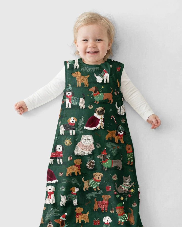 Winter Wonderland Bow Wow Bamboo Sleep Bag