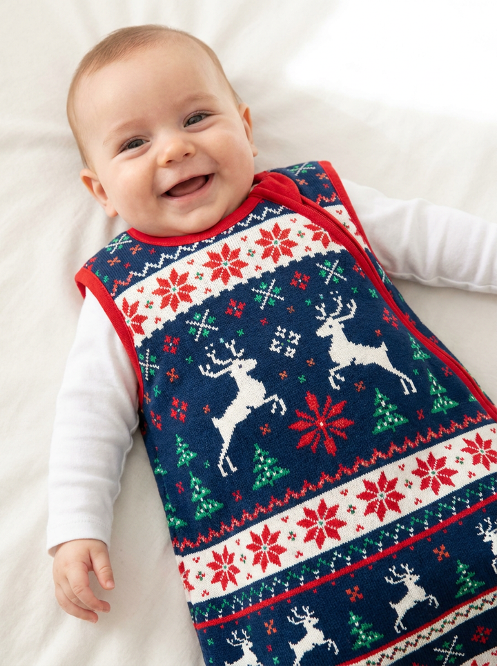 Classic Fair Isle Winter Bamboo Sleep Bag