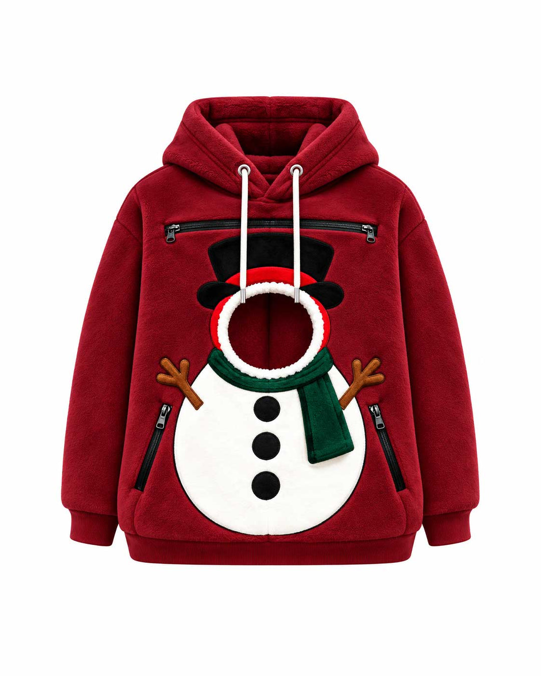 Snowman Animals Carrier Hoodie