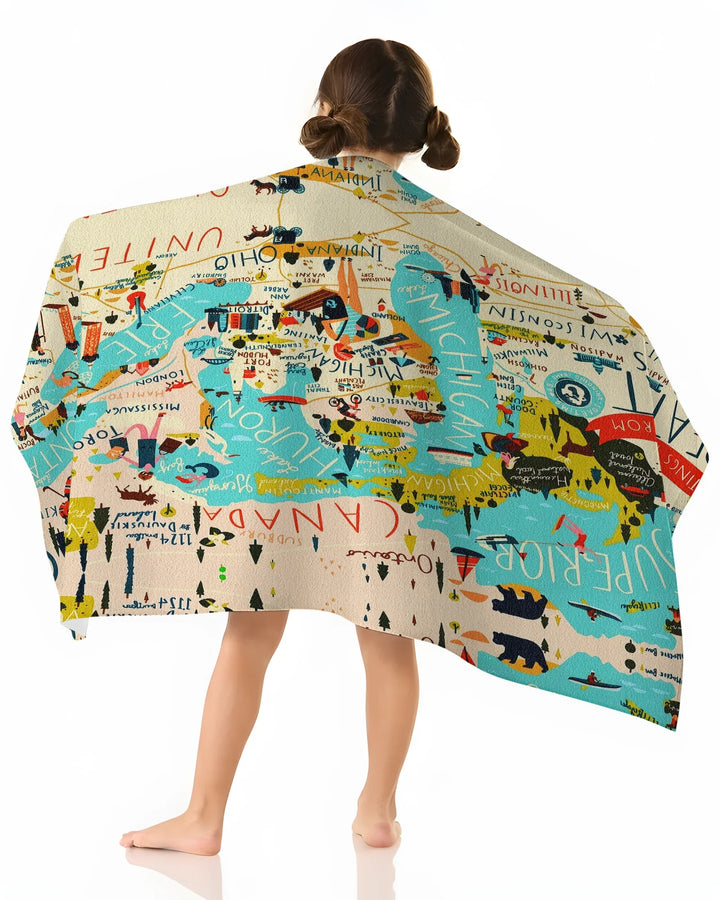 Great Lakes Bamboo Beach Towel