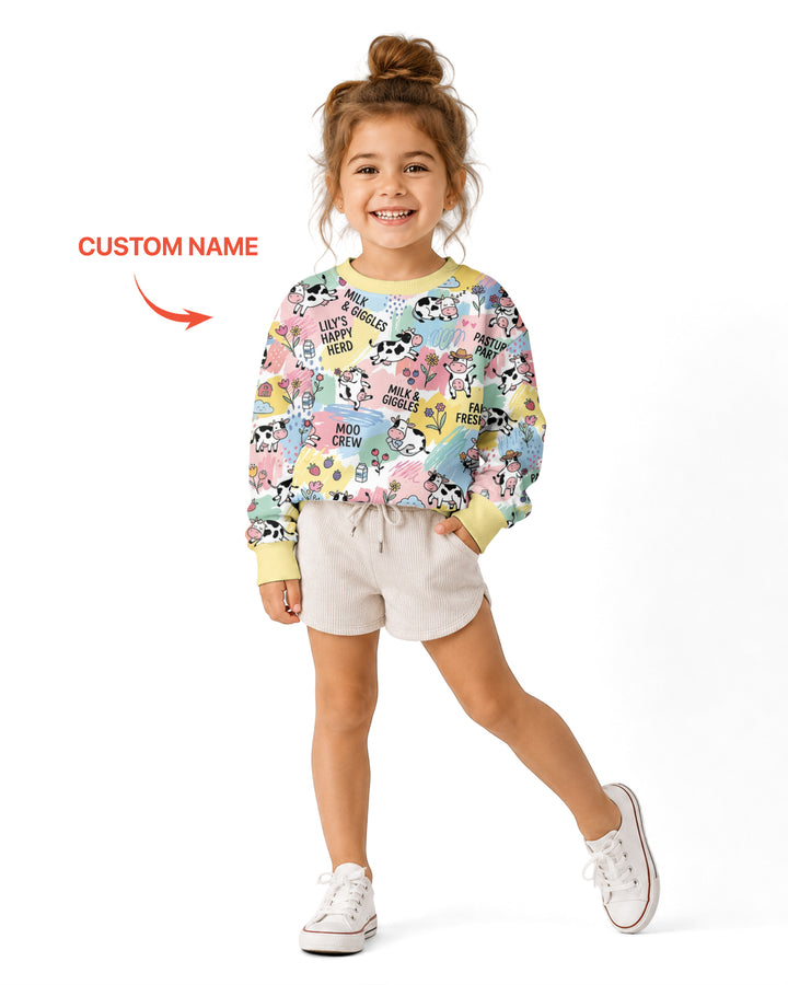 Custom Name Can’t Keep Us In The Barn Bamboo Crewneck Sweatshirt