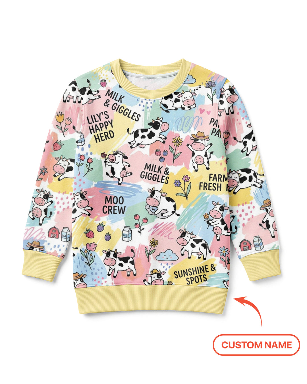 Custom Name Can’t Keep Us In The Barn Bamboo Crewneck Sweatshirt