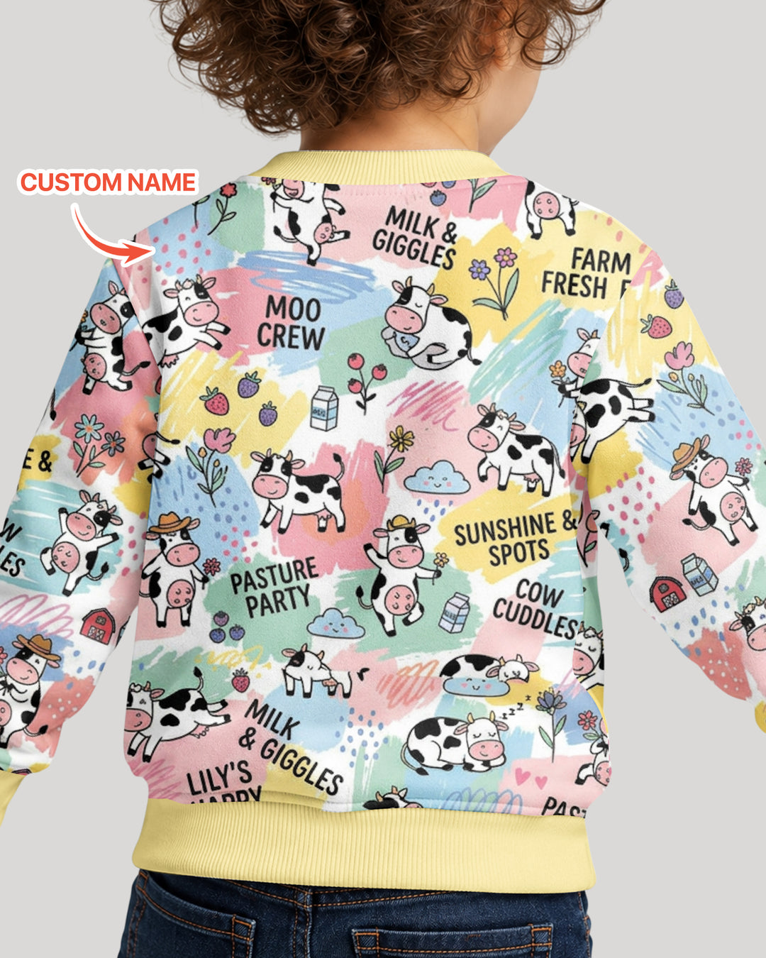 Custom Name Can’t Keep Us In The Barn Bamboo Crewneck Sweatshirt