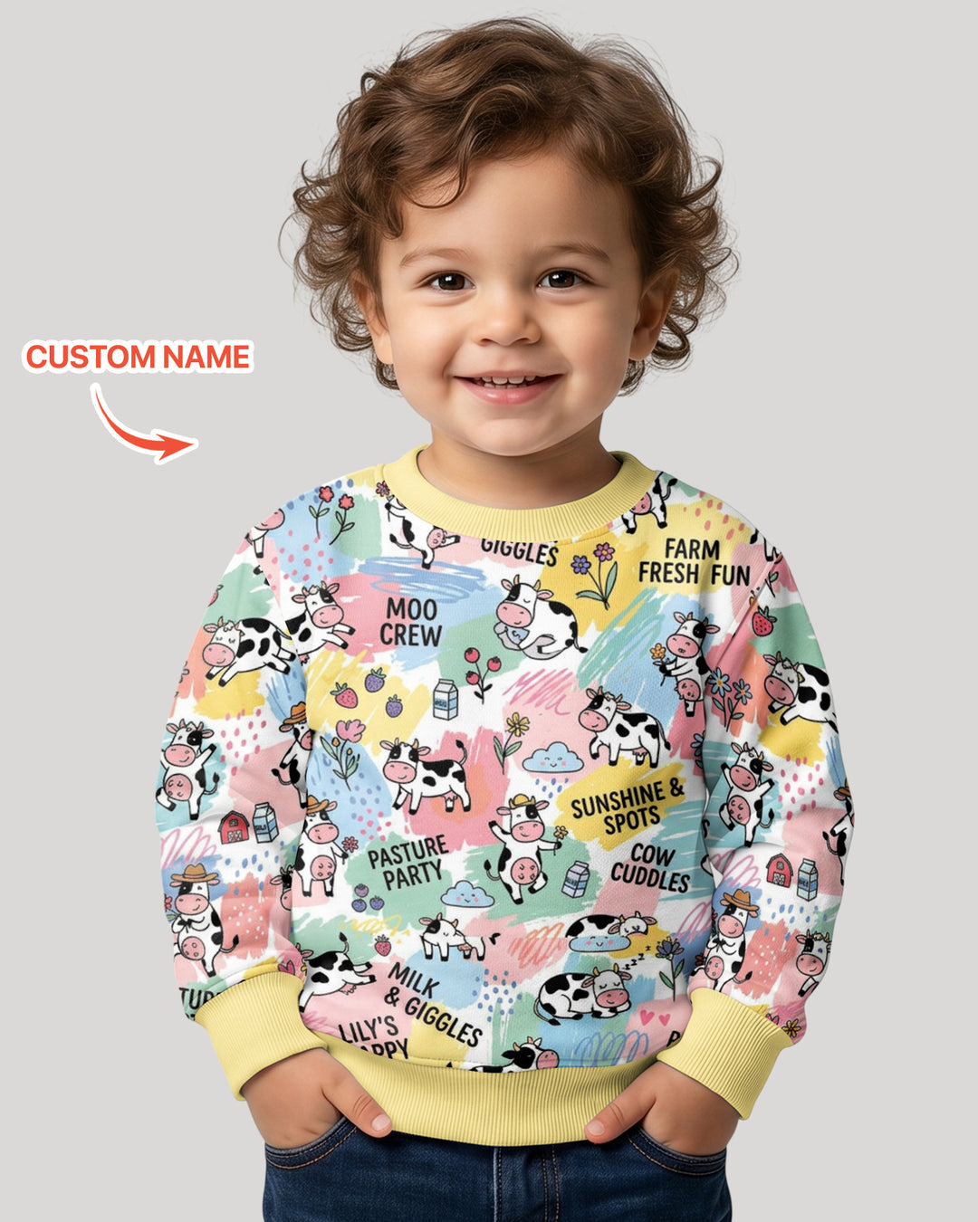 Custom Name Can’t Keep Us In The Barn Bamboo Crewneck Sweatshirt