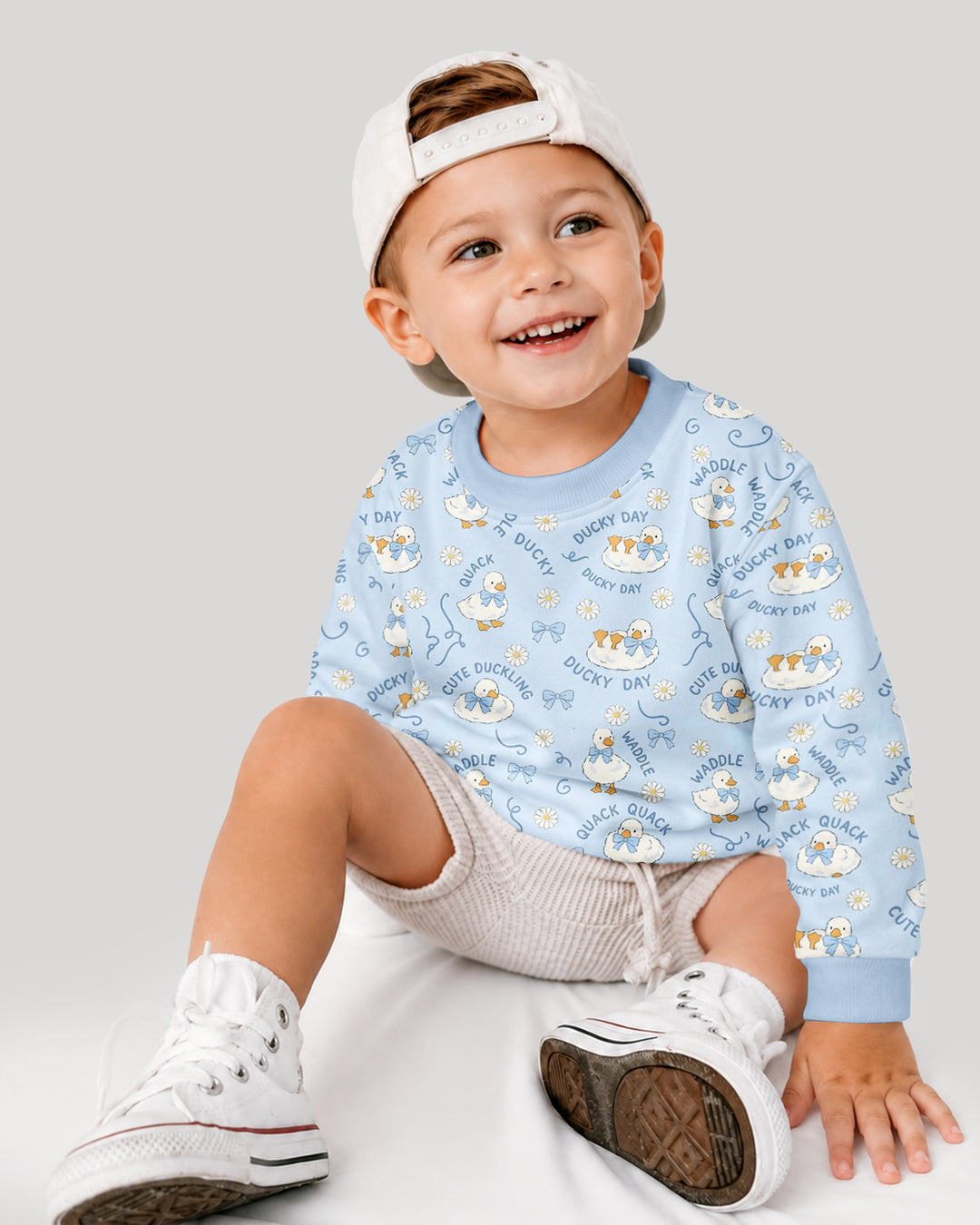 Happy Ducky Day Bamboo Crewneck Sweatshirt