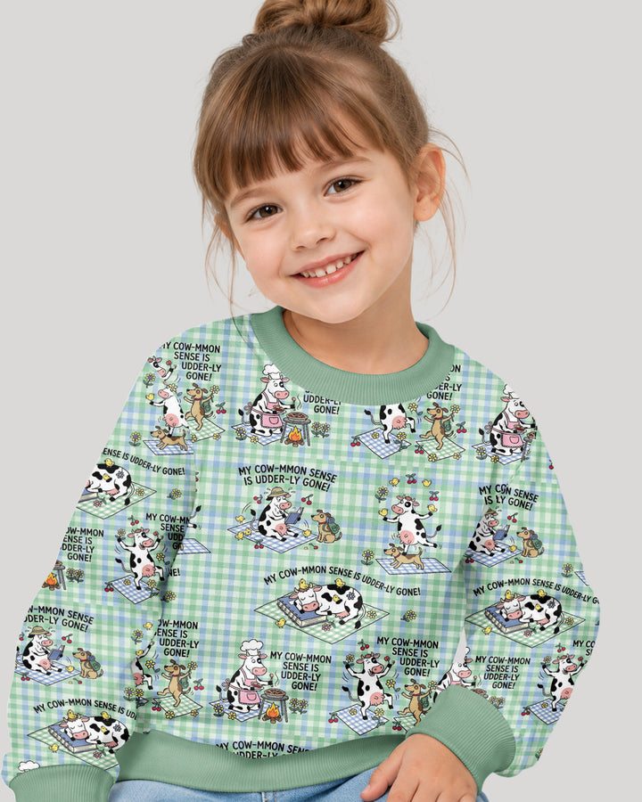 Common Sense Is Udderly Gone Bamboo Crewneck Sweatshirt