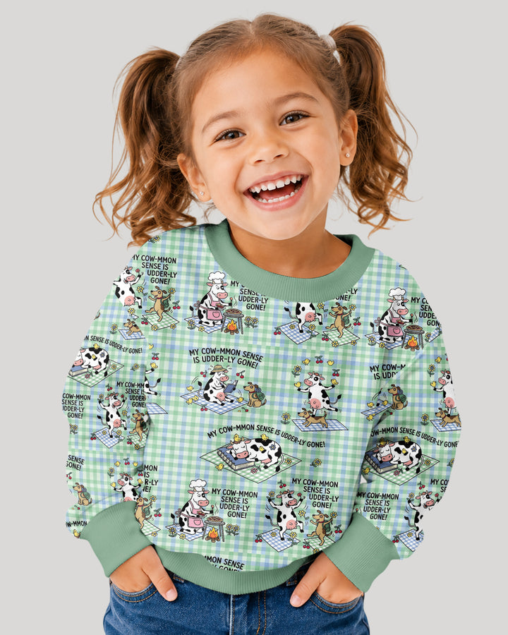Common Sense Is Udderly Gone Bamboo Crewneck Sweatshirt