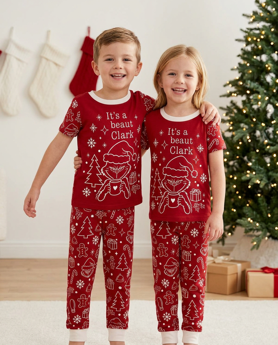 It's A Beaut Clark Bamboo Two Piece Short Sleeve Pajama Set