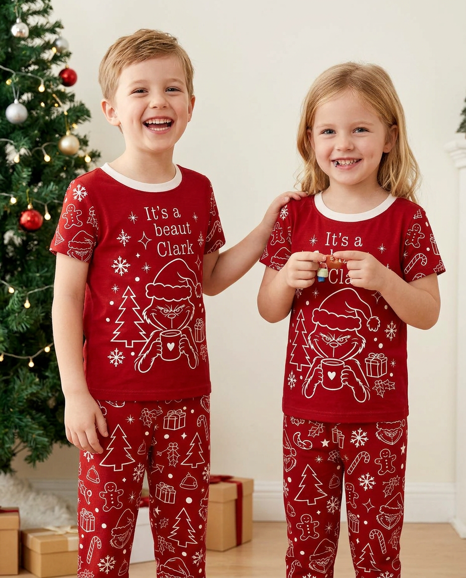 It's A Beaut Clark Bamboo Two Piece Short Sleeve Pajama Set