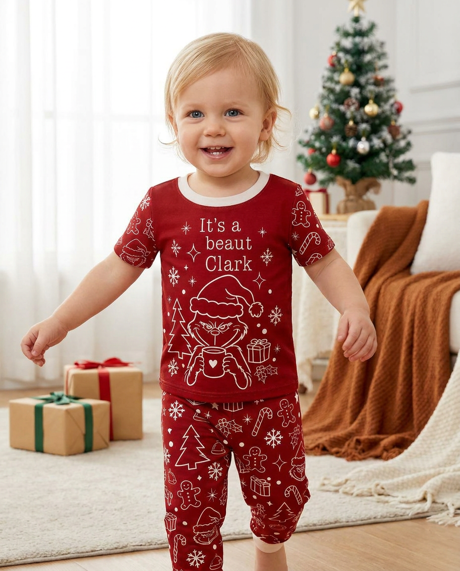 It's A Beaut Clark Bamboo Two Piece Short Sleeve Pajama Set