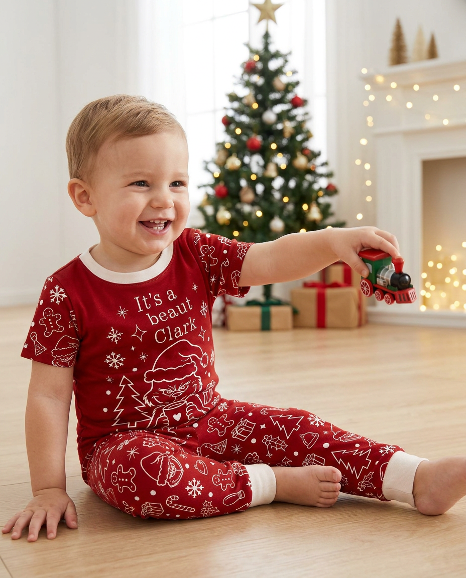 It's A Beaut Clark Bamboo Two Piece Short Sleeve Pajama Set