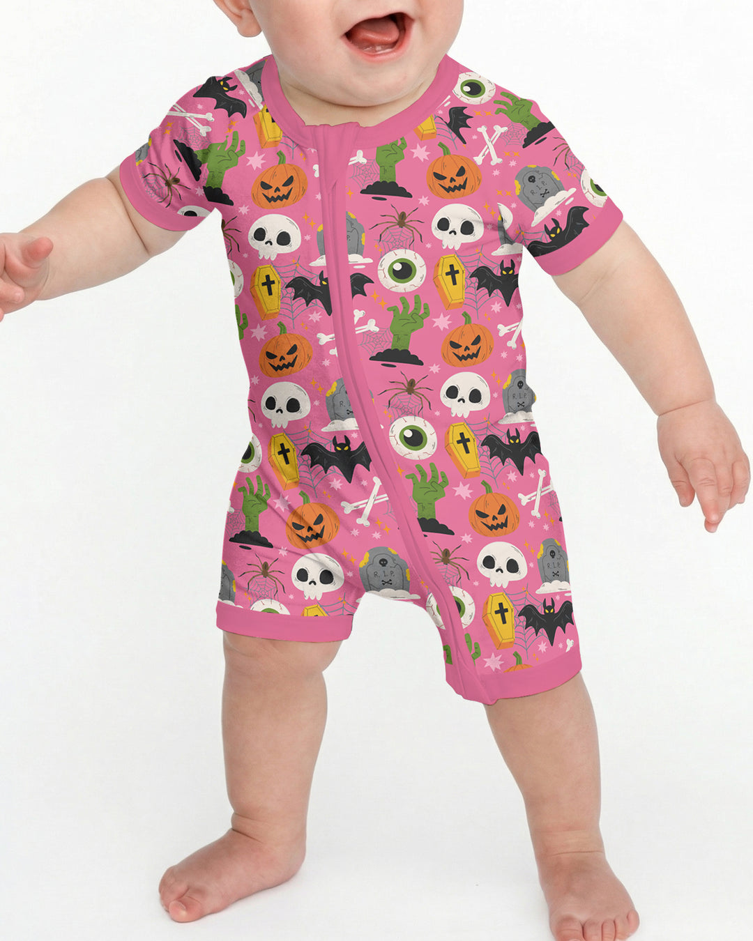 Little Monsters Bamboo Shorty Zippy For Halloween