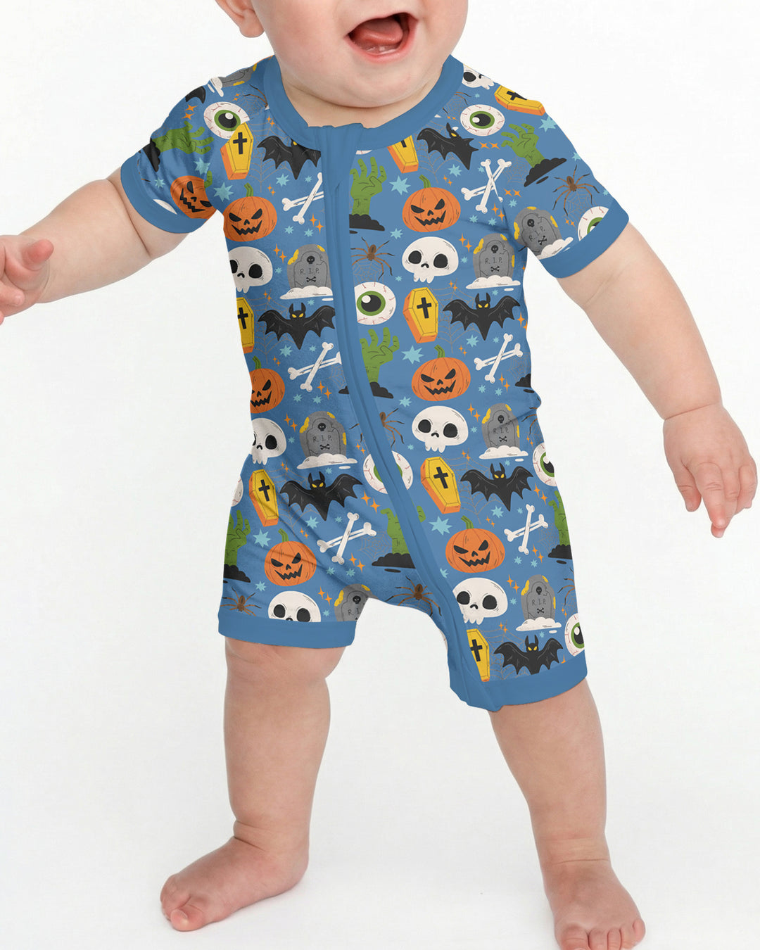 Little Monsters Bamboo Shorty Zippy For Halloween