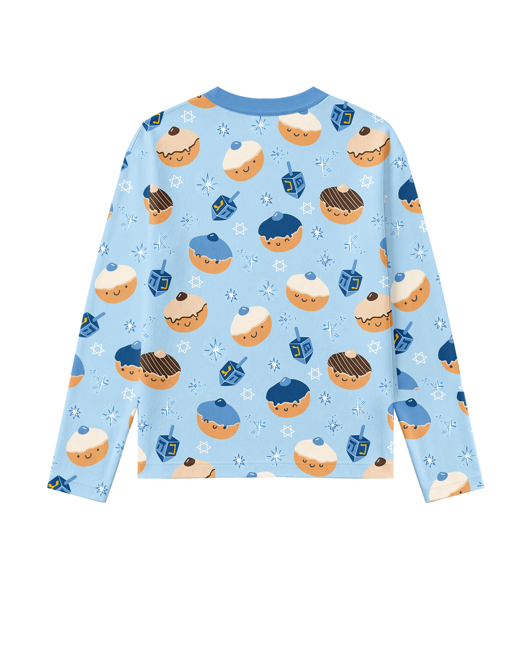 Hanukkah Donut Family Matching Bamboo Men's Pajama Set