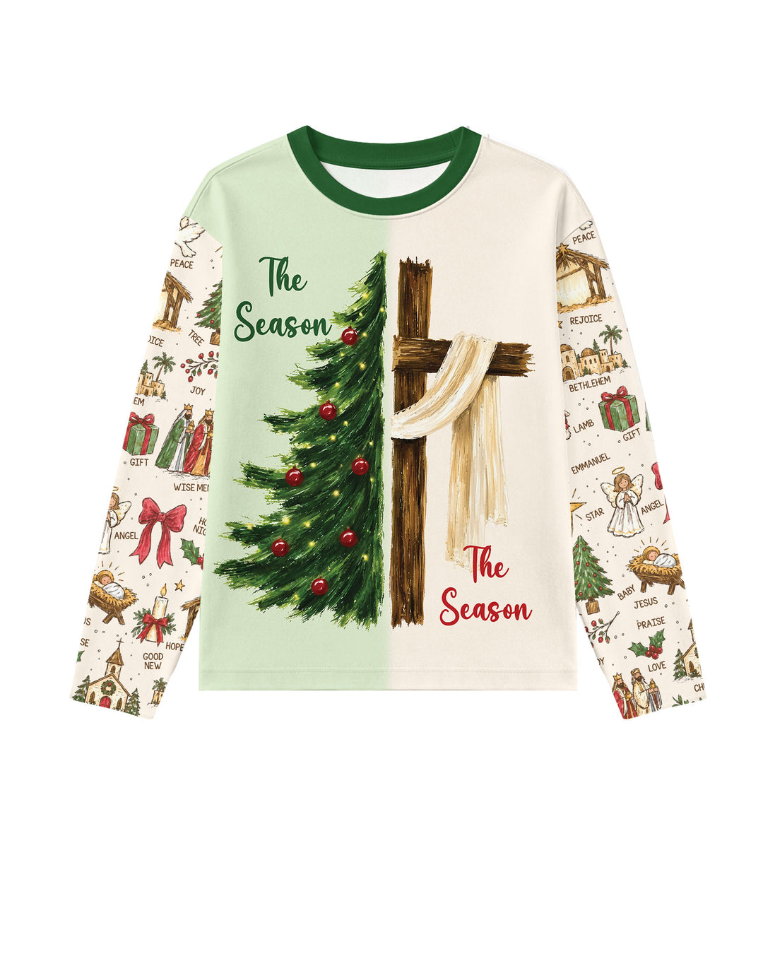 Jesus Is The Reason For The Season Family Matching Bamboo Men's Pajama Set