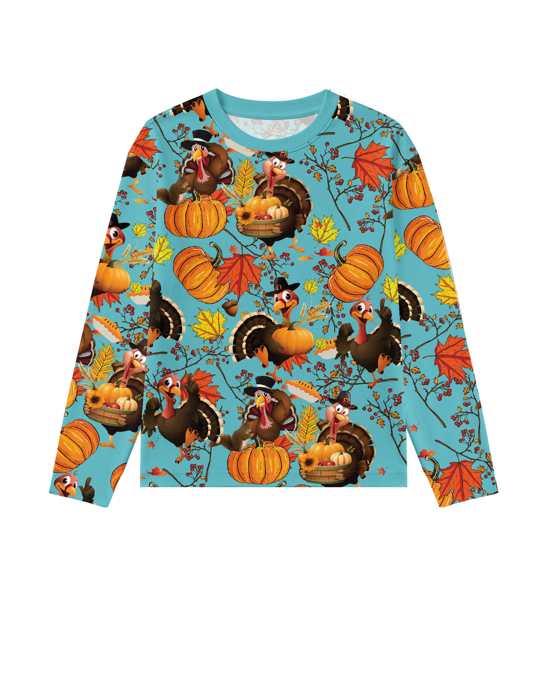 Autumn Turkey Chicken Bamboo Men's Pajama Set