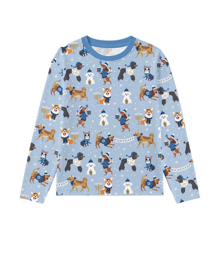 Hanukkah Dogs Bamboo Men's Pajama Set