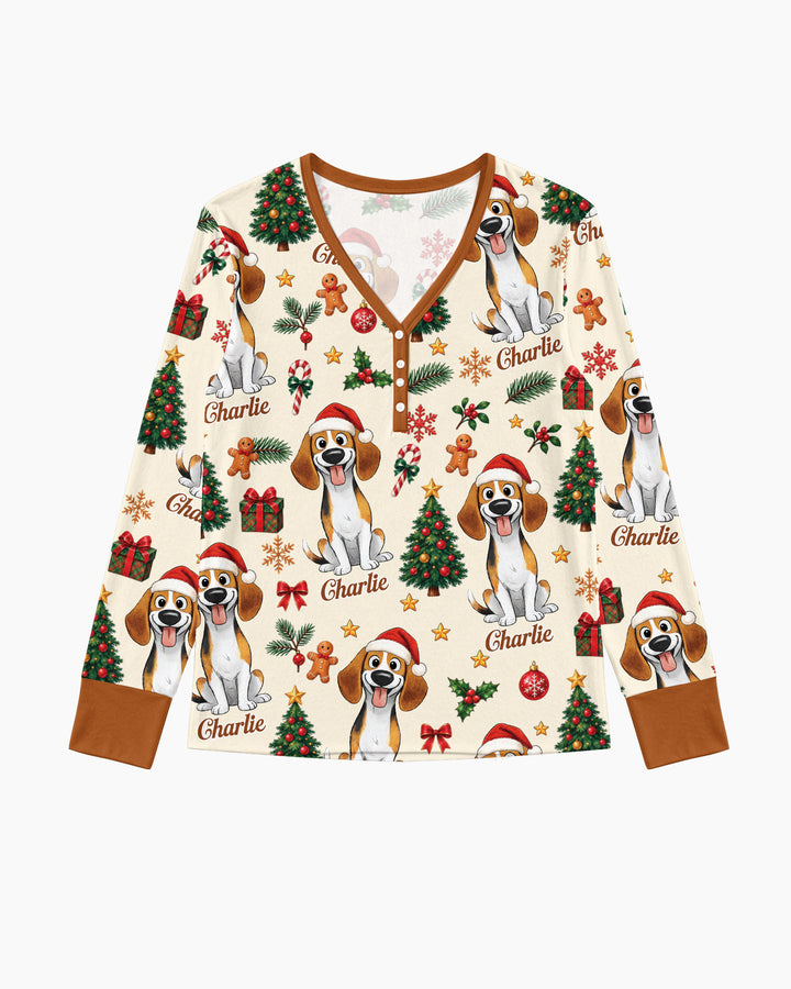 Christmas Dog Bamboo Women Pajama Set