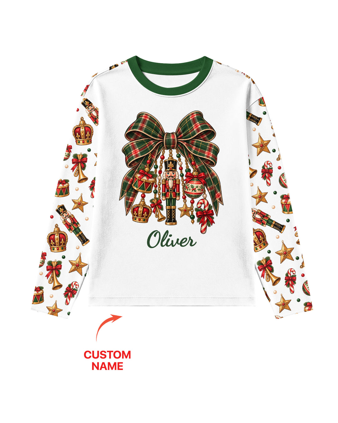 Custom Name Nutcracker The Bow Bamboo Men's Pajama Set