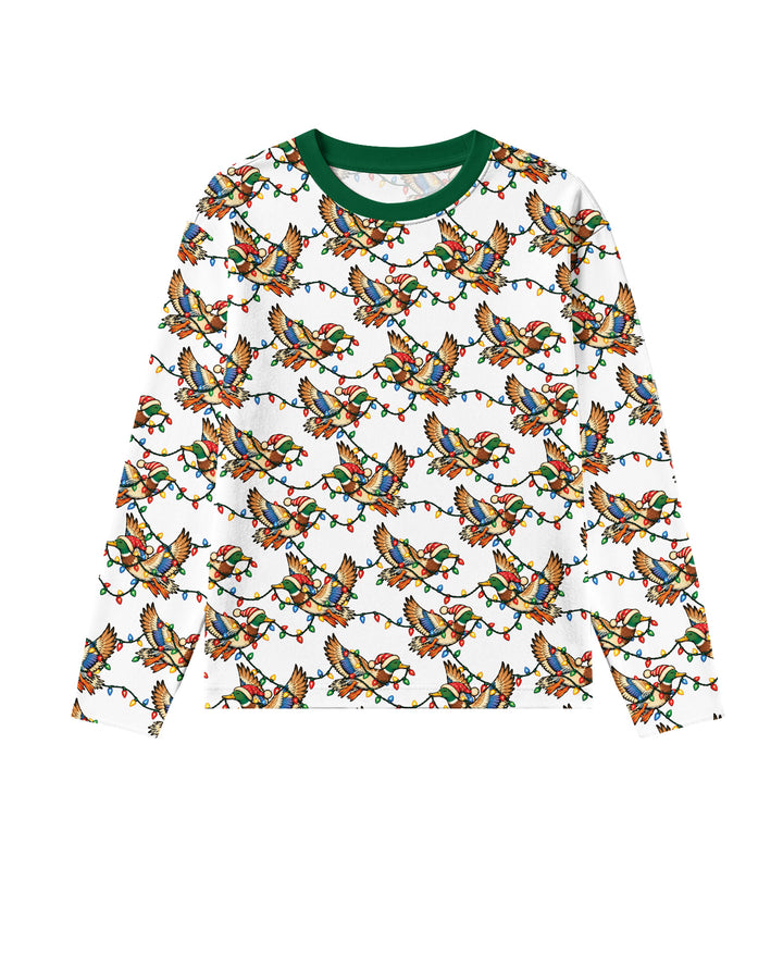 Preppy Christmas Mallard Duck Bamboo Men's Pajama Set