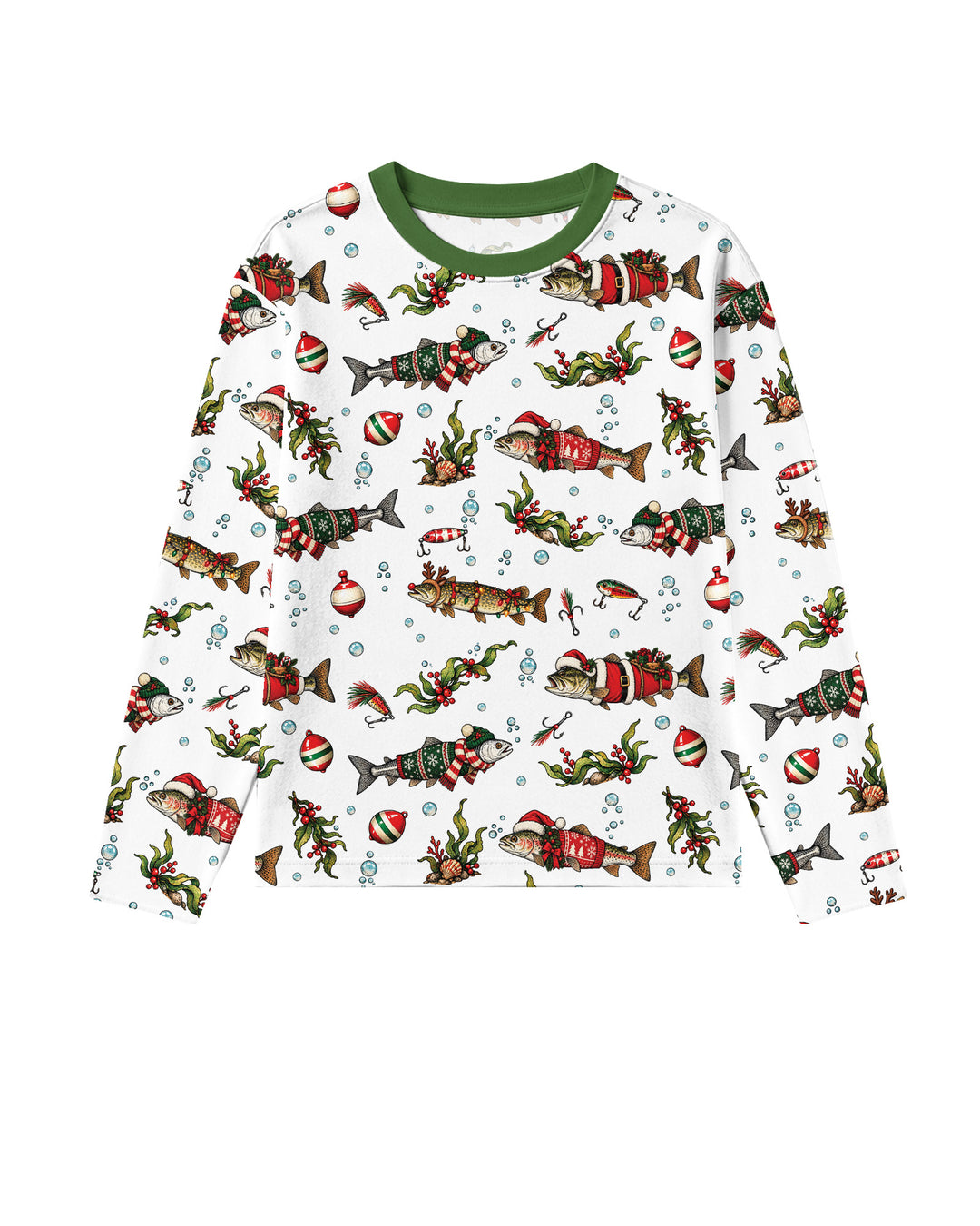 Christmas Trout Fishing Bamboo Men's Pajama Set