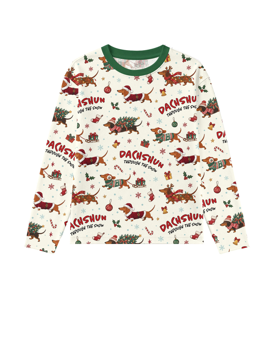 Dachshund Through The Snow Bamboo Men's Pajama Set