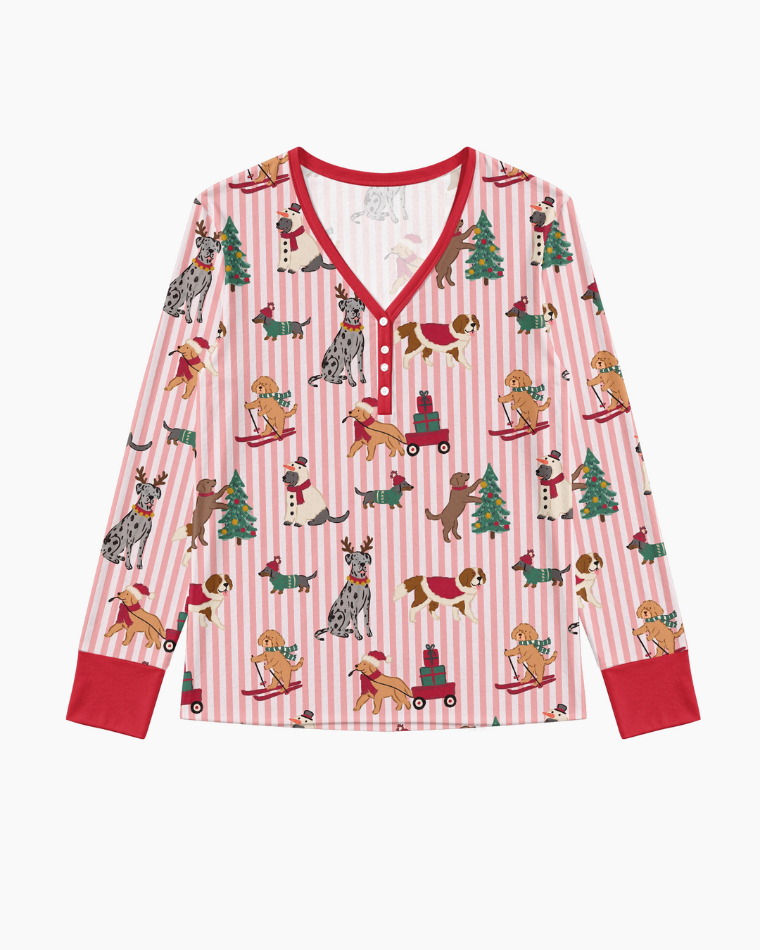 Christmas Pups & Holiday Adventures Bamboo Women Pajama Set