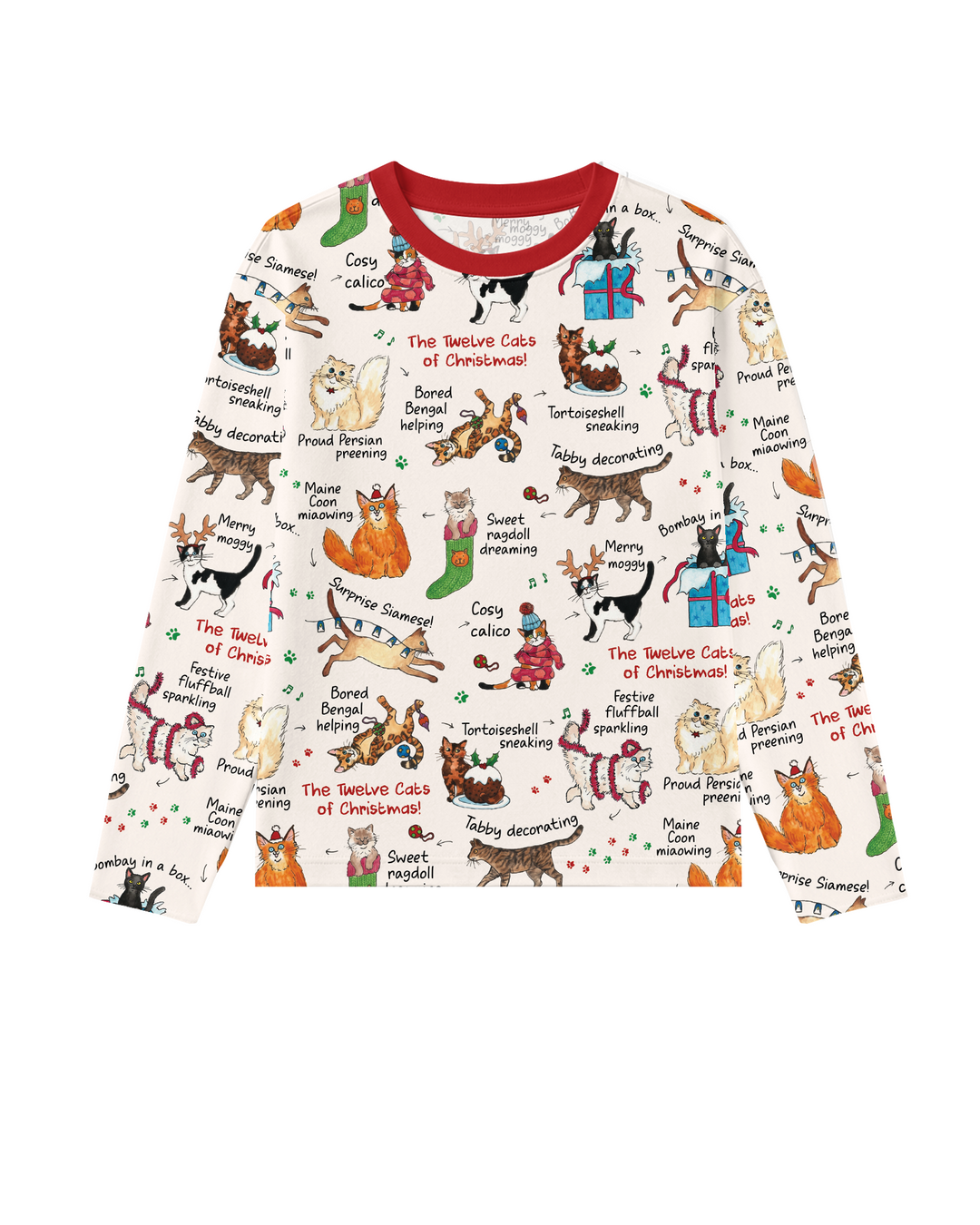 The 12 Cats of Christmas Bamboo Men's Pajama Set