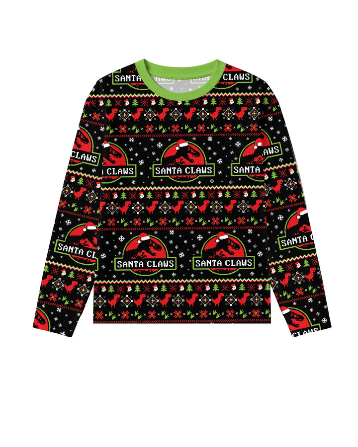Santa Claws Christmas Bamboo Men's Pajama Set