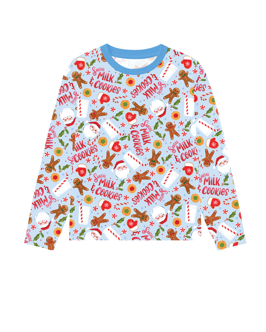 Santas, Milk and Cookies Bamboo Men's Pajama Set