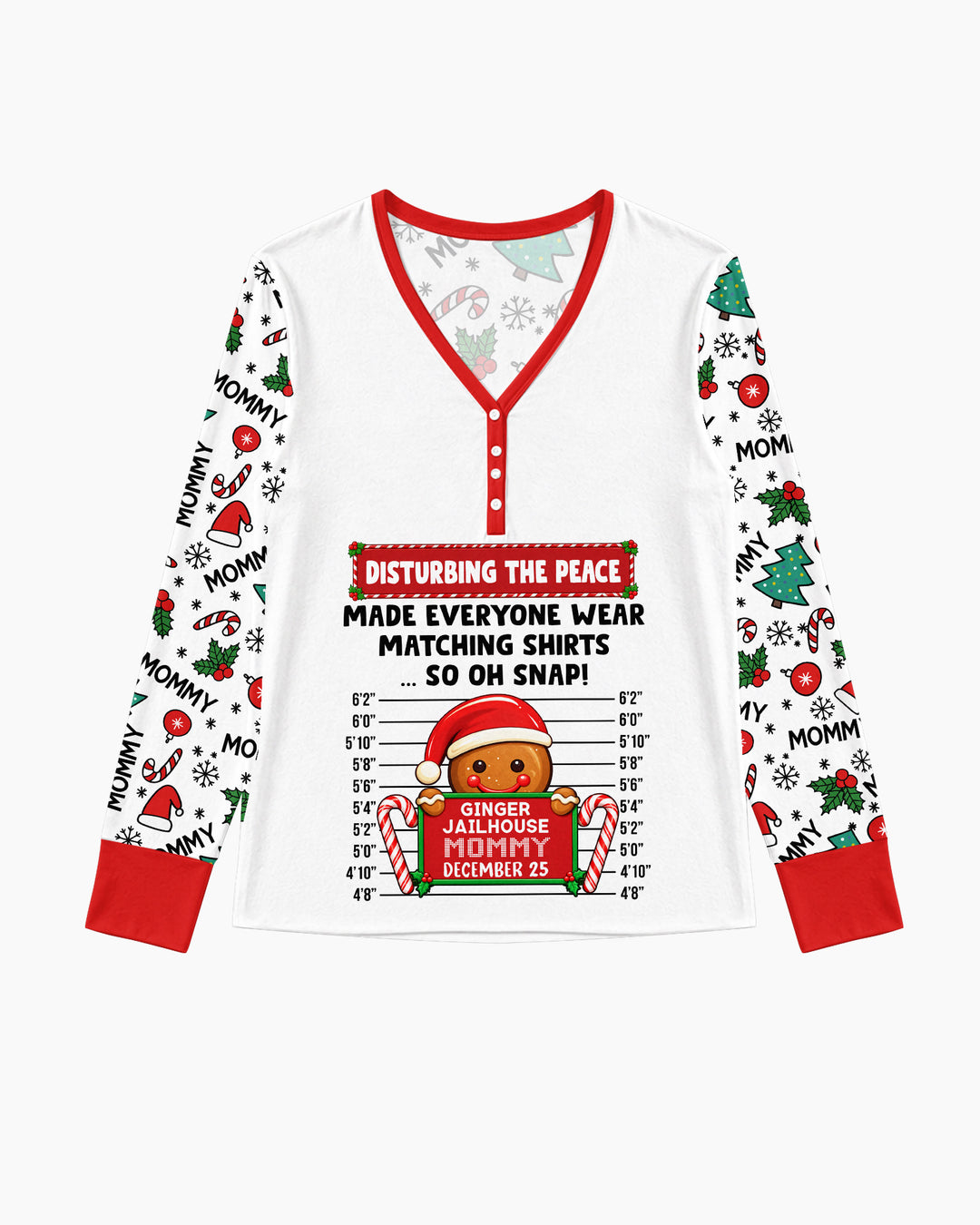 Funny Christmas Family Matching Bamboo Women Pajama Set