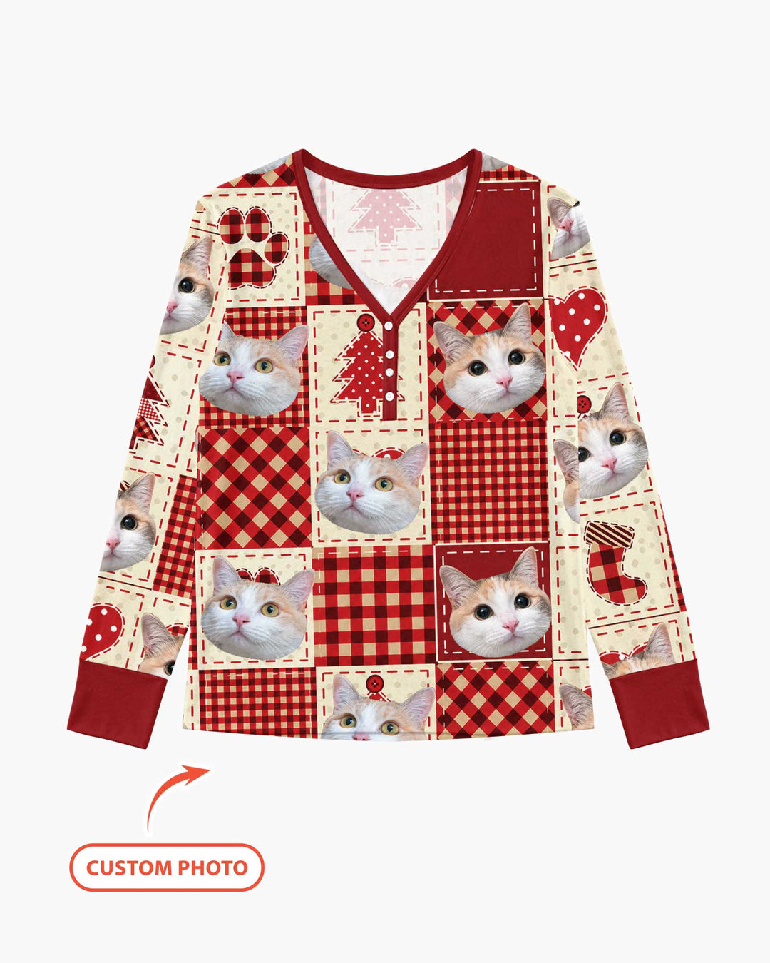 Christmas Ugly Pet Bamboo Women Pajama Set