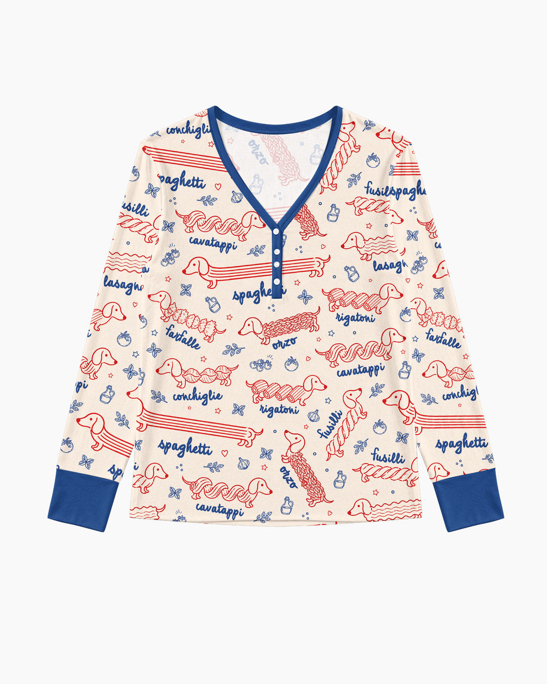 Dachshund Spagetti Bamboo Women Pajama Set