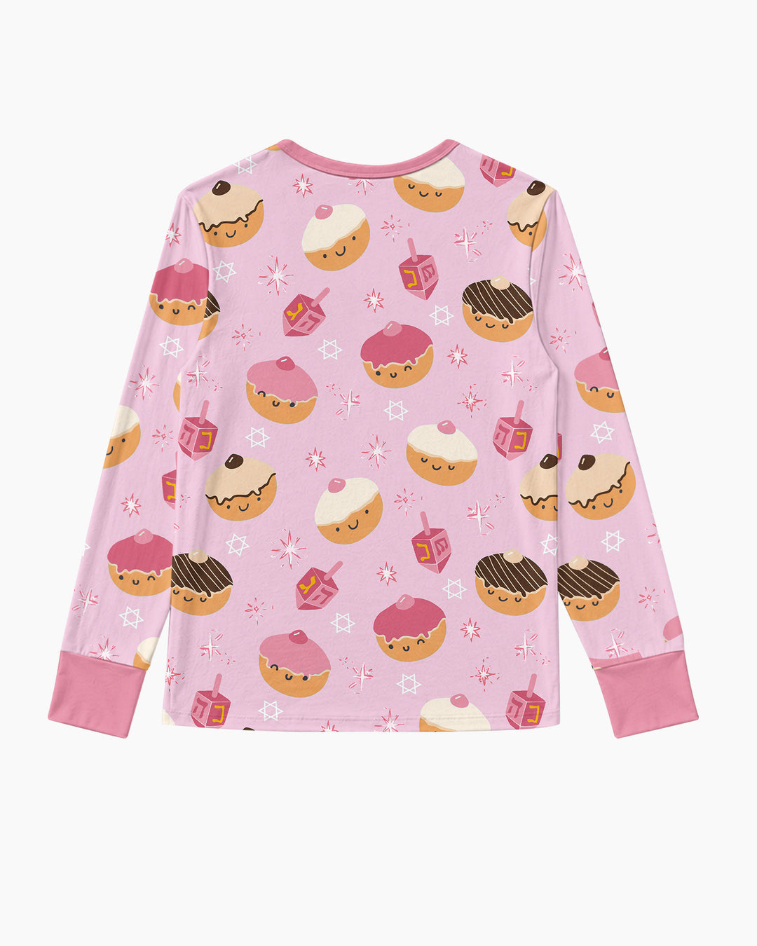 Hanukkah Donut Family Matching Bamboo Women Pajama Set