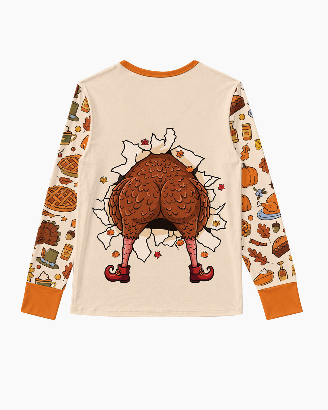 Funny Turkey on Thanksgiving Bamboo Women Pajama Set