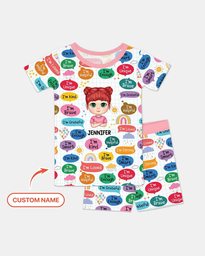 Zweiteiliges Pyjama-Set mit kurzen Ärmeln und Shorts im Sommer-Design