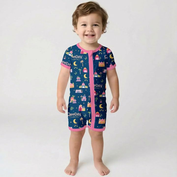 Ramadan Kareem Family Matching Bamboo Shorty Zippy