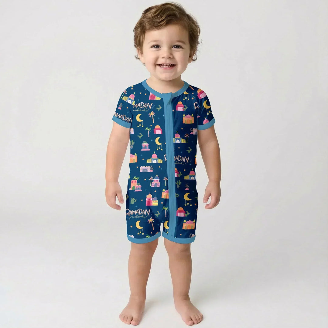 Ramadan Kareem Family Matching Bamboo Shorty Zippy