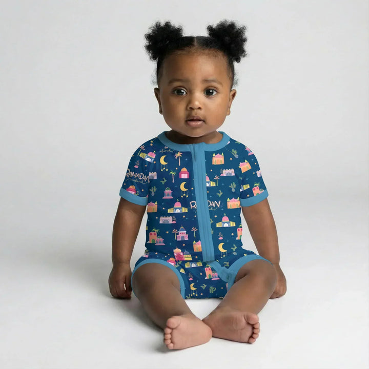 Ramadan Kareem Family Matching Bamboo Shorty Zippy