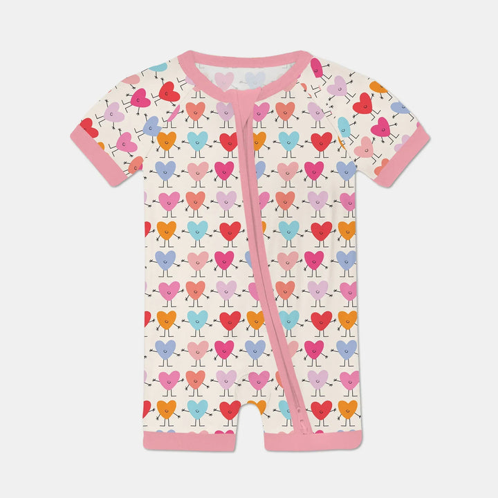 Sweet Hearts Bamboo Shorty Zippy