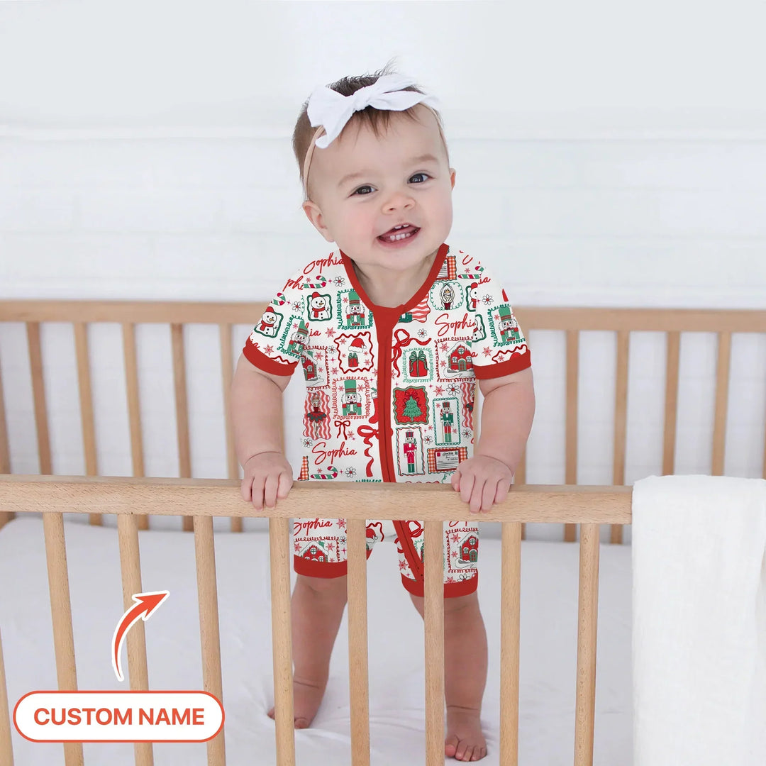 Personalized Nutcracker Parade Shorty Zippy , Personalized Nutcracker Parade Shorty Zippy - 0-3M