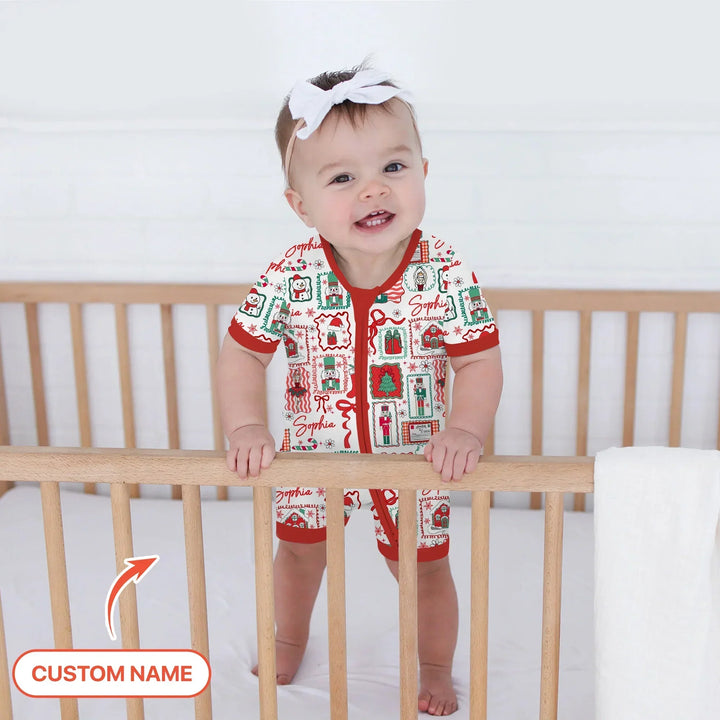 Personalized Nutcracker Parade Shorty Zippy , Personalized Nutcracker Parade Shorty Zippy - 0-3M